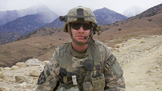 Travis and squad dog, Sierra