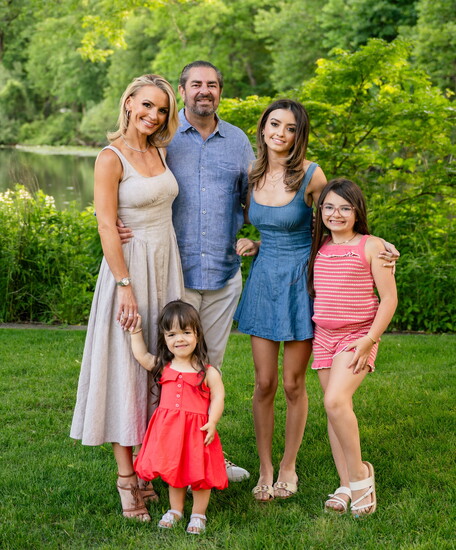 The Petruzzello Family: mom Misty, dad Frank, daughters Leah, Arianna and Frankie. PHOTO BY OLIVIA SEYFARTH