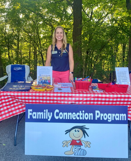 Golisano Children’s Hospital Family Connection Program leader Jennifer Johnson brings FCP to Dream Night at the Seneca Park Zoo, 2024