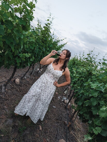 Vineyard walks in Montalcino, Italy