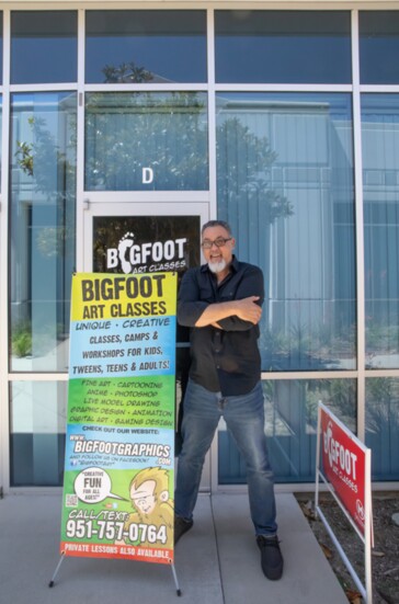 The Bigfoot Art Classes have studio locations in Temecula and Menifee.