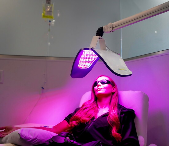Compression, IV and light therapy all at once