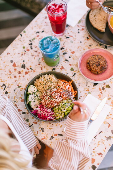 An assortment of healthy options at Parakeet Café