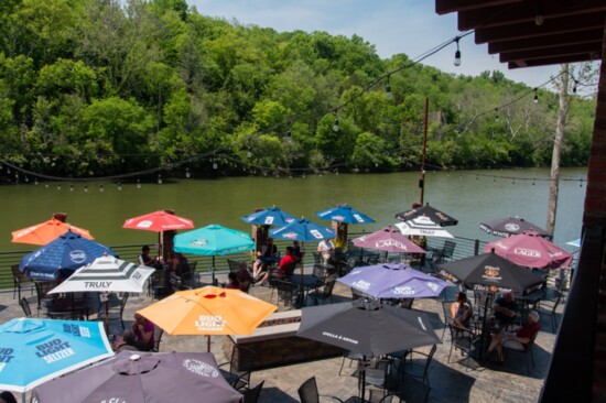 The Monkey Bar and Grille patio. 