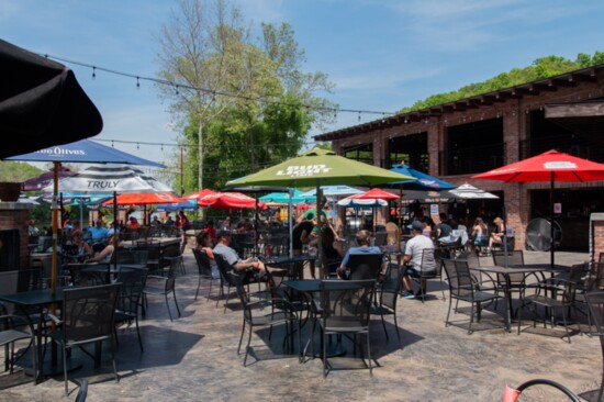 The Monkey Bar and Grille patio.