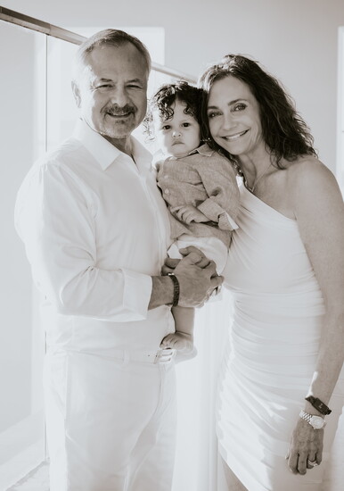 Richard and Brenda with their grandson