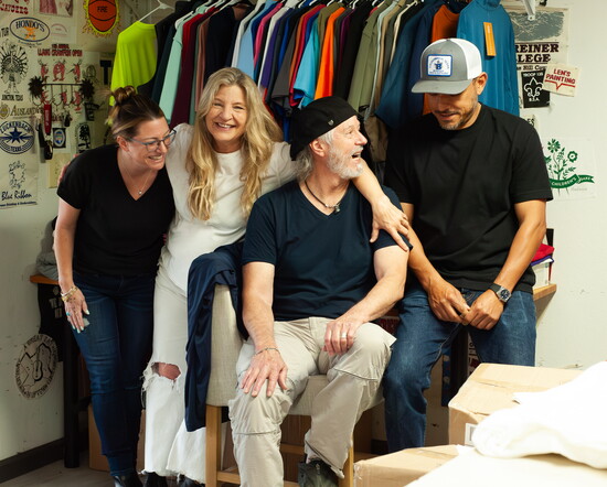 A true family and friends business, Melody Hayes, Linda Hayes, Greg Hayes and long-term employee Jorge Rodriguez are all part owners of Blue Ribbon Co.