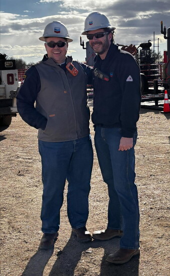Bobby Hulett & team member on site
