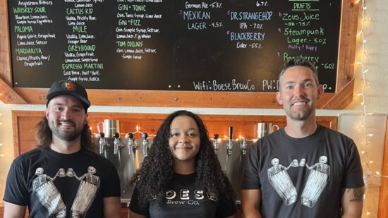 Cam Wright, Marissa Gaskin, and George