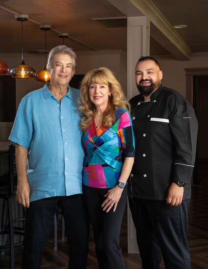 Michael & Lila McAllister, Carlos Perez, Vintage '61 Wine Bar & Kitchen