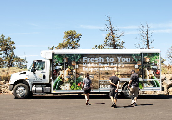 NeighborImpact (NI) operates a mobile food pantry serving upwards of 18 locations and 4,000 people per month. 