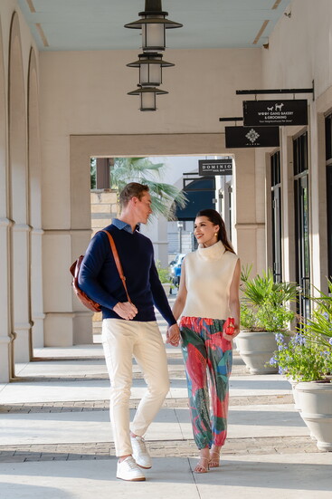 Collars & Co., CEO Chino Five Pocket pants, $108 | Alden Adair, Cara pant, $119