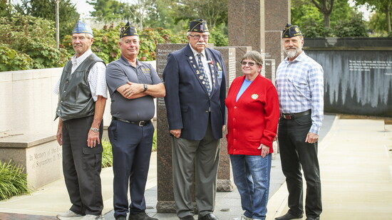 Left to right: Chet Mastalerz, Patrick Strausbaugh, John Looker, Marsha Giehls and David Charpentier
