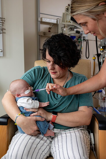 A key member of ‘Team Andrew’ for Emily and her son was his NICU Primary Nurse, Georgia Neubert, RN