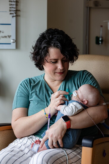 “Milk Drops” has been critical to bonding for Andrew and Emily Rathbone after his birth at 26 weeks