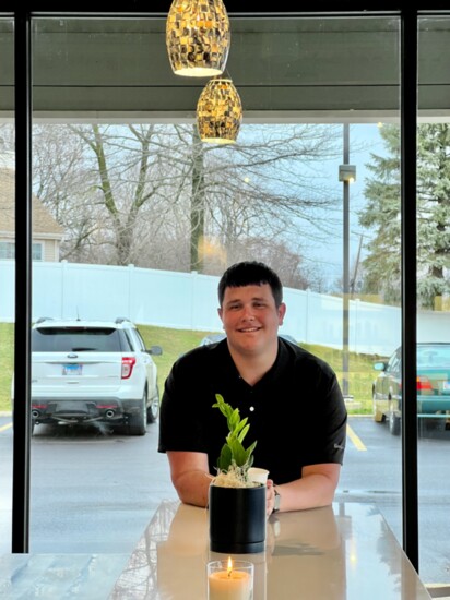 Guest Service Team Leader Peter Pecora, in the new Bar/Café