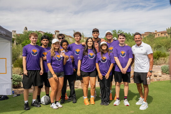 Special Olympics Team USA participants on Hole One