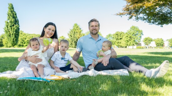 The Mish Family (left to right): Madison, John, Penelope, LJ, Owen