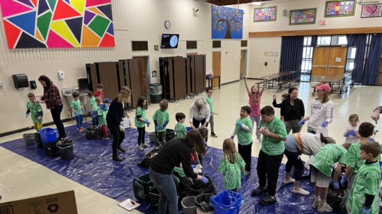 The Green Team Getting to Work at Branchville School