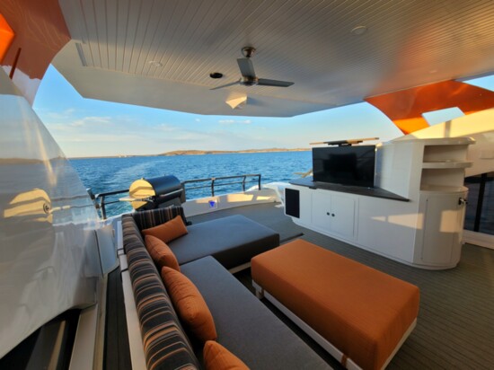 No expenses were spared in the 4-bedroom custom yacht