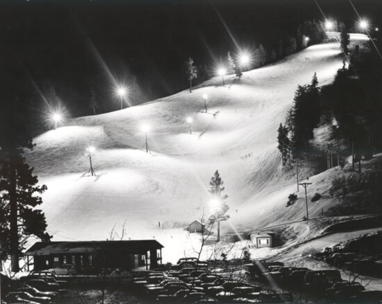 Bogus Basin at night