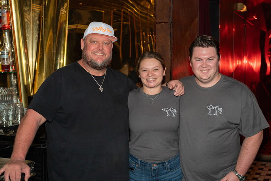Chef Beau with TYF Beverage Director Ashley Cibor and Americano's Chef Peter McQuaid