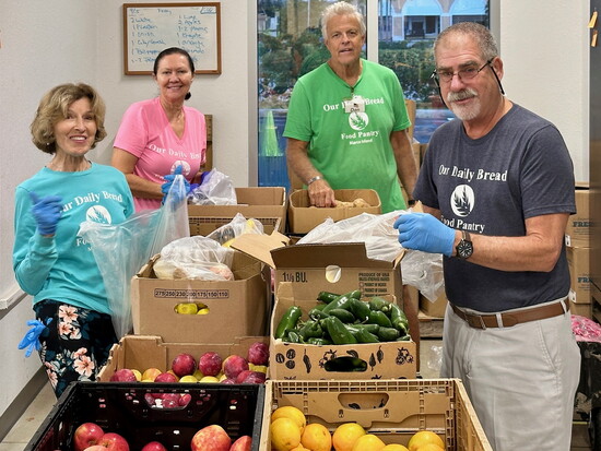 ODB Produce Team ensuring recipients are nourished in a healthy fashion!
