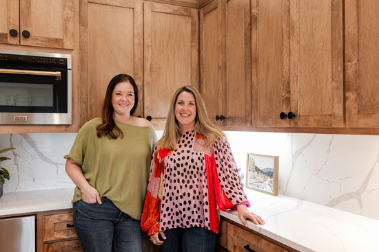 Jaclyn Felts and Kelli Cunningham from Paloma Cabinetetry. - Photo by Robynn Dodd 