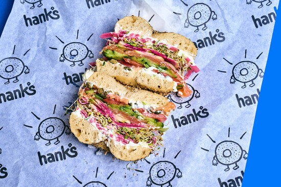 The No. 3 sandwich from Hank’s Bagels. Photo by Robiee Ziegler