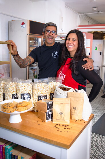 Chris Taharally and  Michelle Padover