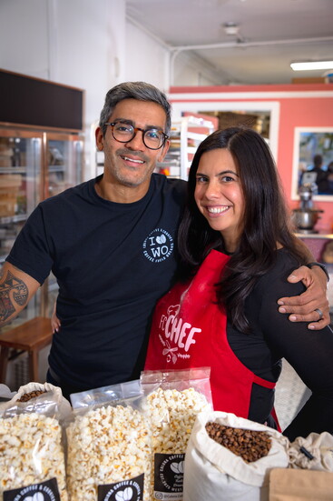 Chris Taharally and  Michelle Padover