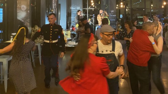 Swing dancing night featuring live music