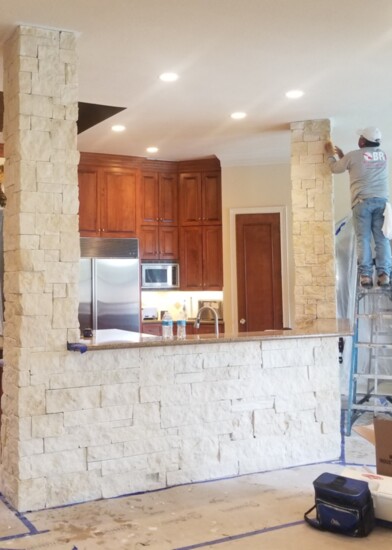 Brick Restoration works on both the interior and exterior of homes.