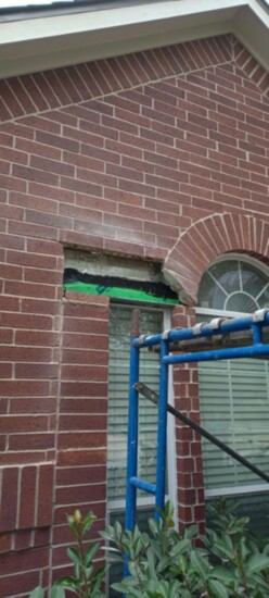 Brick Restoration can transform brick around windows and doors as well as brick and stone columns and stairs.