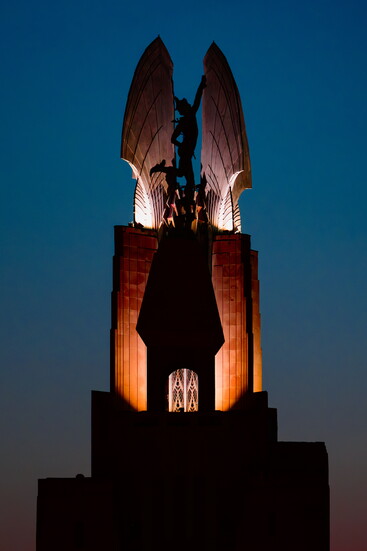 Mercury Statue and Times Union Building