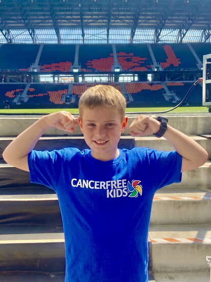 CancerFree KIDS 2026 100 Mile Challenge Champion, Graham. 