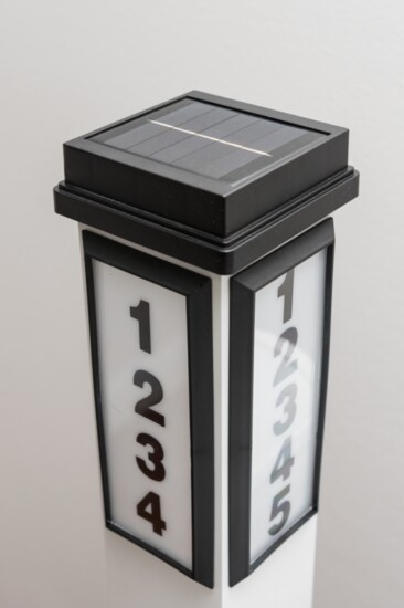 The solar-powered BrightLight Mailbox is patented technology.