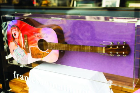 Taylor Swift autographed guitar