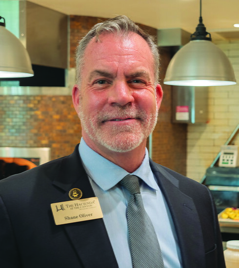 Shane Oliver, the new Director of Food and Beverage at The Hacienda at the Canyon®.