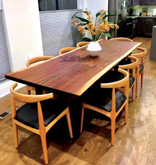 Wood Table with Wood chairs