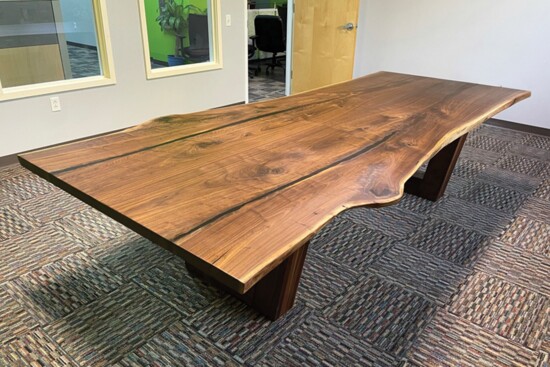 Live Edge Walnut Conference Table