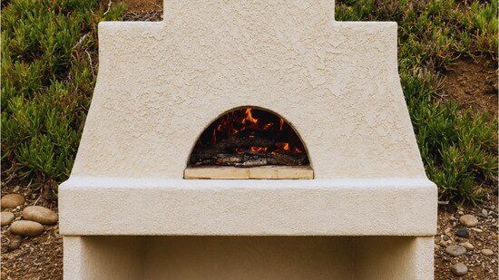 Toscana Wood Fired Masonry Pizza Oven - Available through Fisher Landscaping