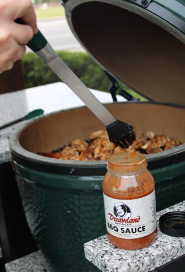 Dreamland BBQ Sauce is the finishing touch. 