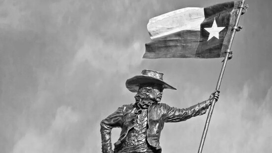 "The Texian" designates and celebrates the birthplace of the Lone Star Flag.
