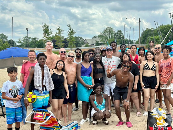 Beach day with Boys Hope