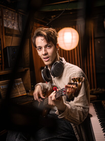 Jamie Oshima in the studio (Photo: Sean Oshima)