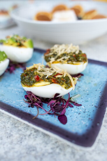 Loaded Egg Flight at Good Kitchen