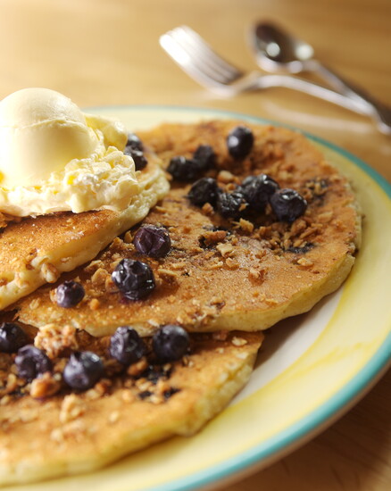 J. Christopher's Crunchy Blueberry Pancakes