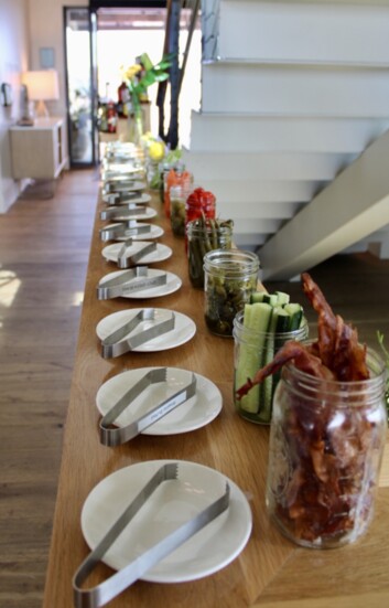 GSP Lodge Foodcraft's plentiful Bloody Mary bar.