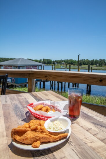 Sample Calabash-style seafood at Captain Nance's 